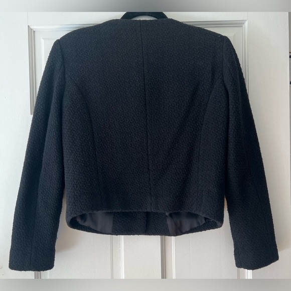 Mango Tweed Jacket with Pockets in Black - Size XXS - Picture 5 of 5